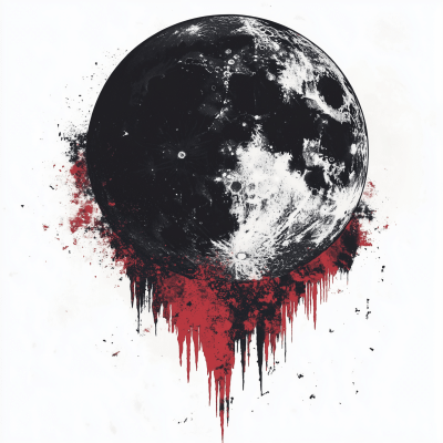 Trashpolka Moon Art