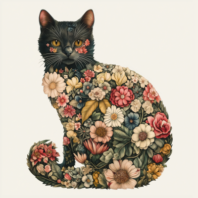 Floral Cat