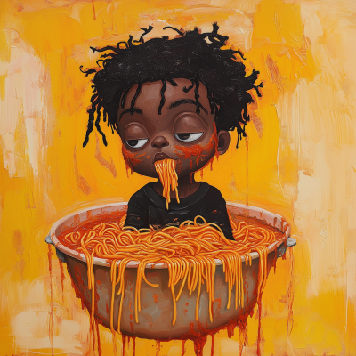 Messy Spaghetti Fun