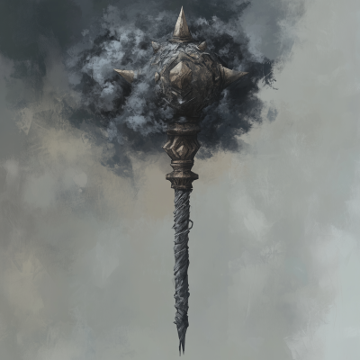 Mace with Ash Cloud