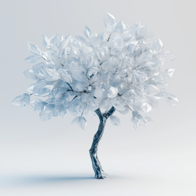 Abstract Ice Crystal Tree