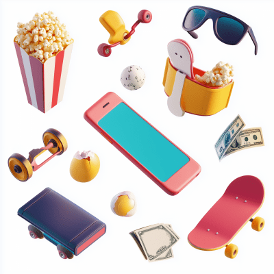 Colorful 3D Icons Collection