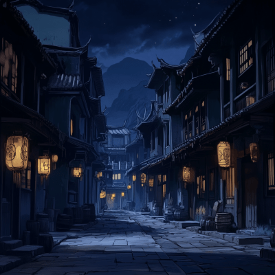 Steampunk Night in Ancient China