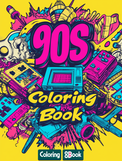 90s Coloring Book