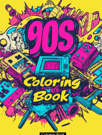 90s Coloring Book