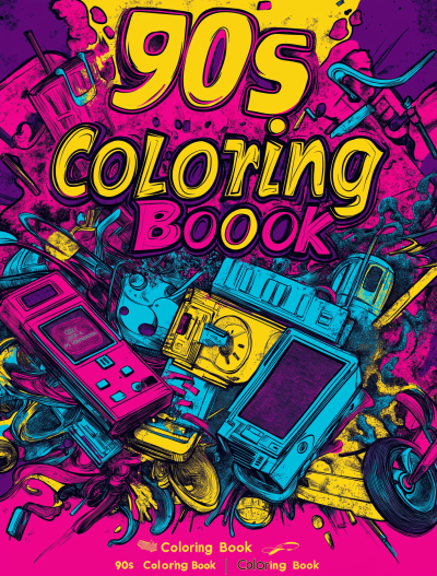 90s Coloring Book