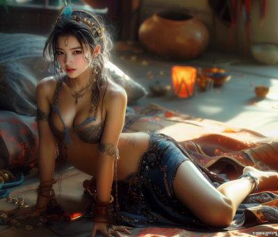 Glamorous Game Character