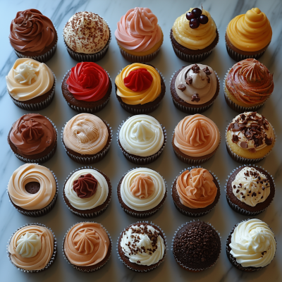 Beautiful Cupcakes Display