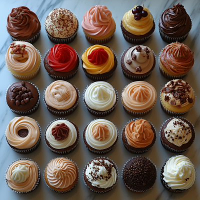 Beautiful Cupcakes Display