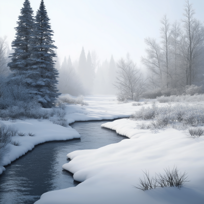 Serene Winter Landscape