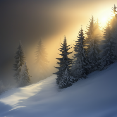 Serene Winter Landscape