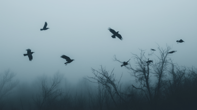 Crows in the Mist