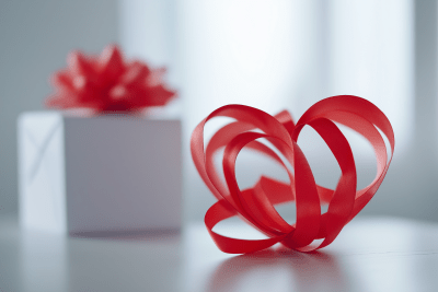 Heart Shaped Gift Ribbon