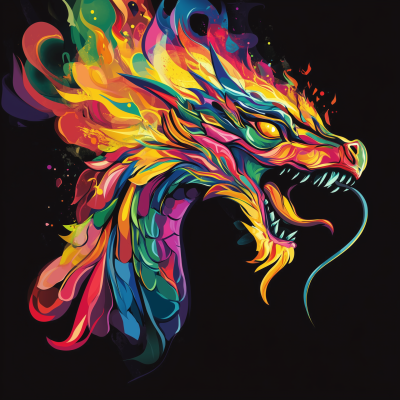Vivid Dragon Breathing Fire