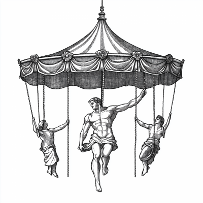 Carousel Embroidery Design
