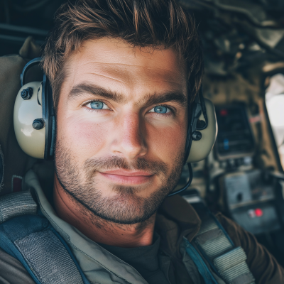 Handsome Helicopter Pilot