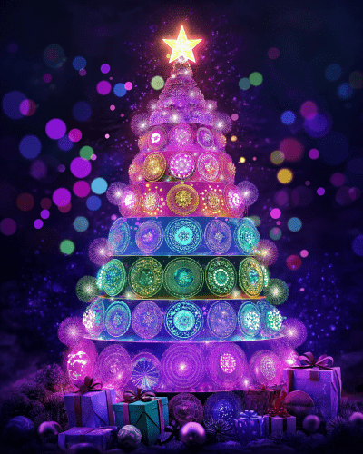 Vibrant Christmas Tree