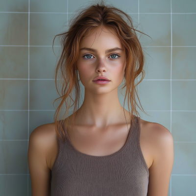 Disheveled Woman Model