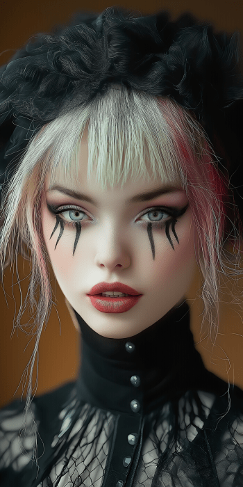 Ethereal Minimalist Cybergoth Fashion