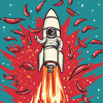 Spicy Rocket Sauce Label