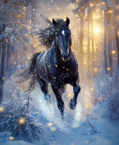 Winter Horse Movement