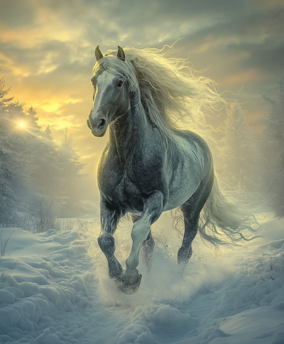 Magical Christmas Horse