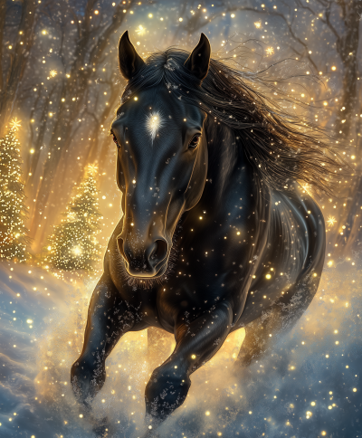 Magical Christmas Horse
