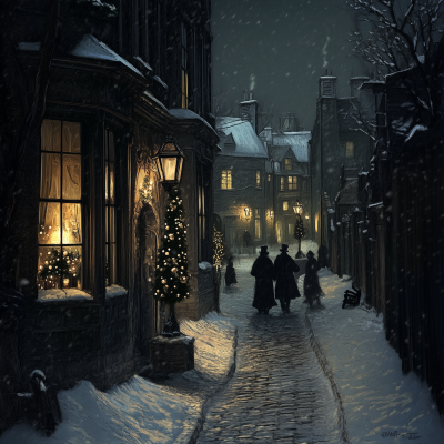 Victorian Christmas Street