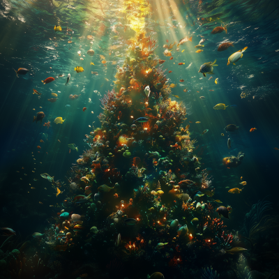 Underwater Christmas Tree