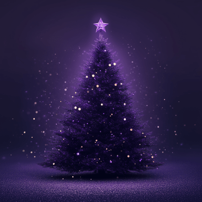 Violet Christmas Tree