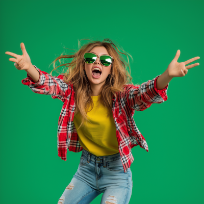 Cool Student Having Fun