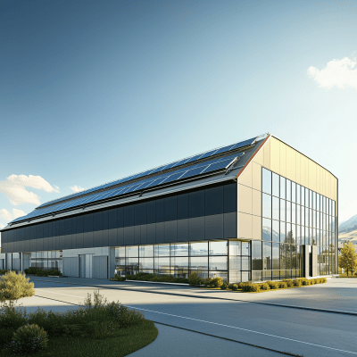 Industrial Building with Photovoltaic System