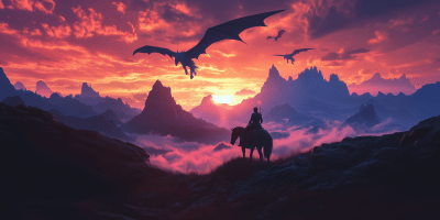 Sunset Fantasy Hilltop