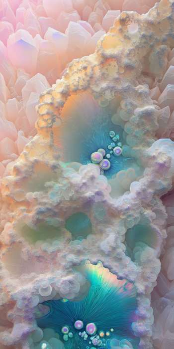 Iridescent Pastel Geodes