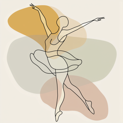 Stylized Dancer Illustration