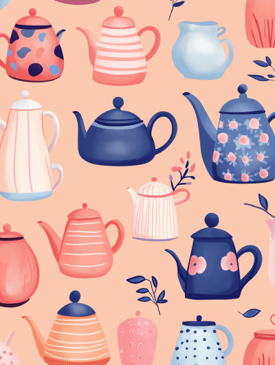 Teapot Pattern Illustration