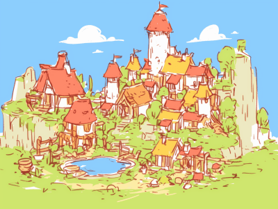 Fantasy Frontier Town