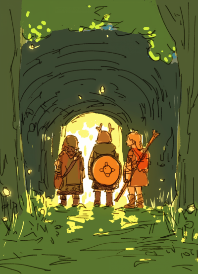 Heroes Entering the Dungeon