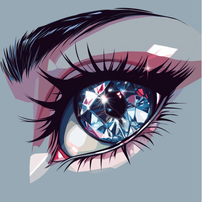 Anime Style Diamond Eye