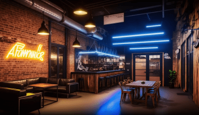 Cozy Modern Afterwork Sports Bar