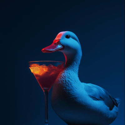 Duck with Cocktail