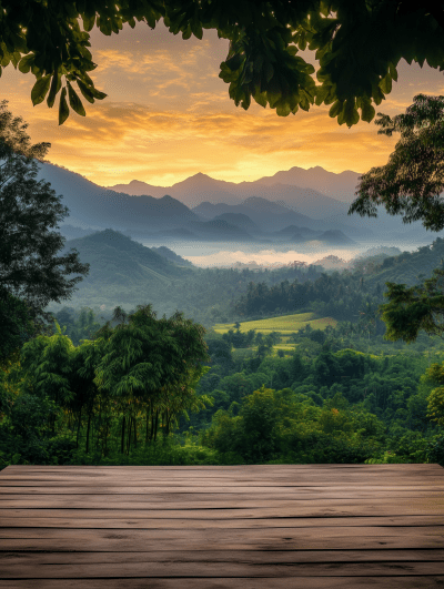 Mountainous Landscape of Pai