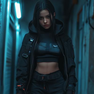 Futuristic Cyberpunk Model