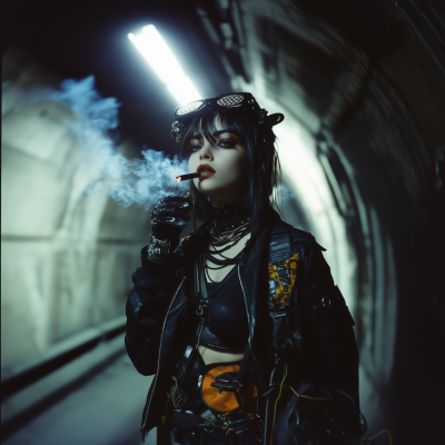 Lucy in Cyberpunk Gear