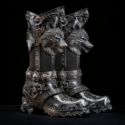 Medieval Werewolf Armor Boots