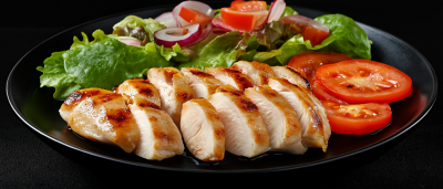 Sliced Chicken Fillet with Salad