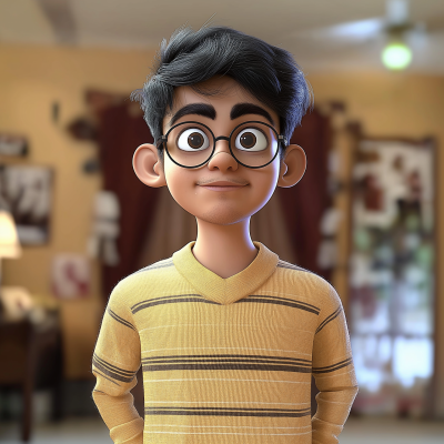 Pixar Inspired 3D Character