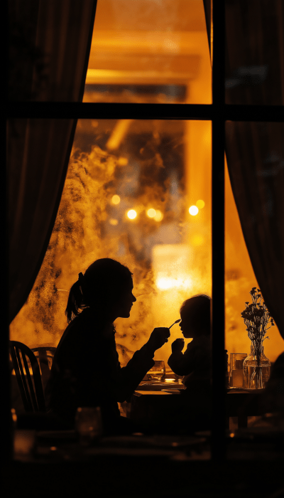 Cozy Restaurant Window