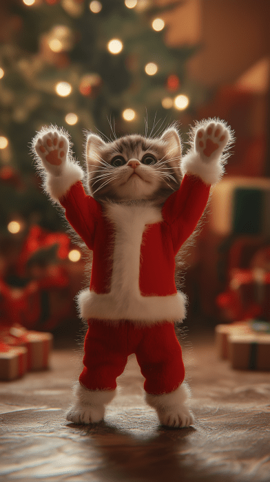 Festive Kitten