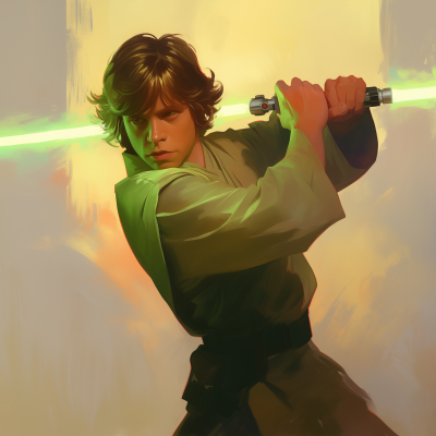 Dynamic Luke Skywalker Pose